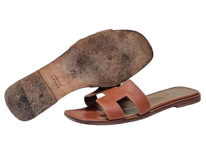 Hermès Oran Slipper Braun - Ansicht 2