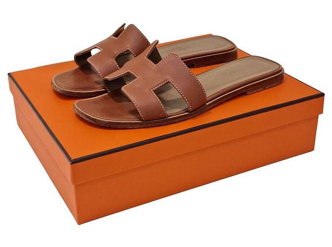 Hermès Oran Slipper Braun - Ansicht 5