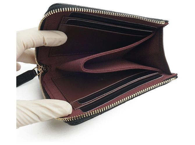 Chanel Portafoglio per carte in pelle caviar con monedero con zip, set completo per regali - vista 7