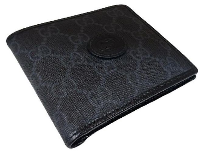 Gucci Portafoglio da Uomo Interlocking Nero - vista 5