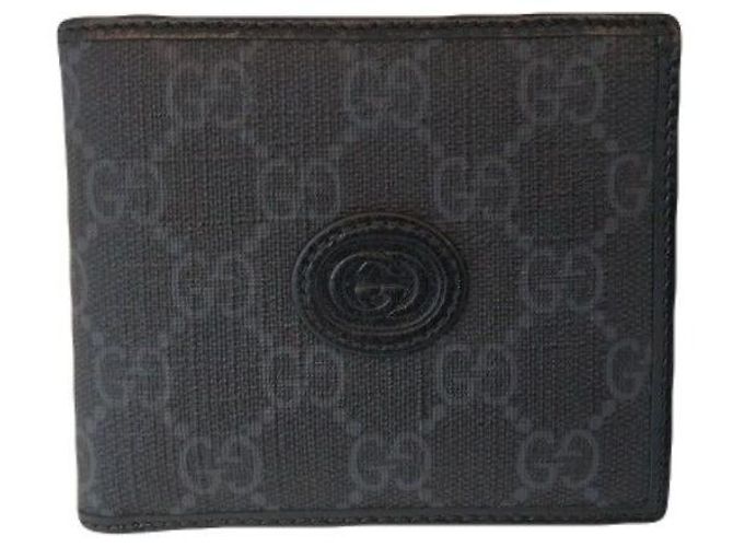 Gucci Portafoglio da Uomo Interlocking Nero - vista 7