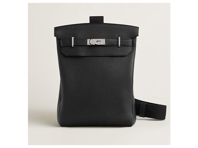 Hermès Kelly Hackado GM Black Silver Hardware Multicolore - vista 12