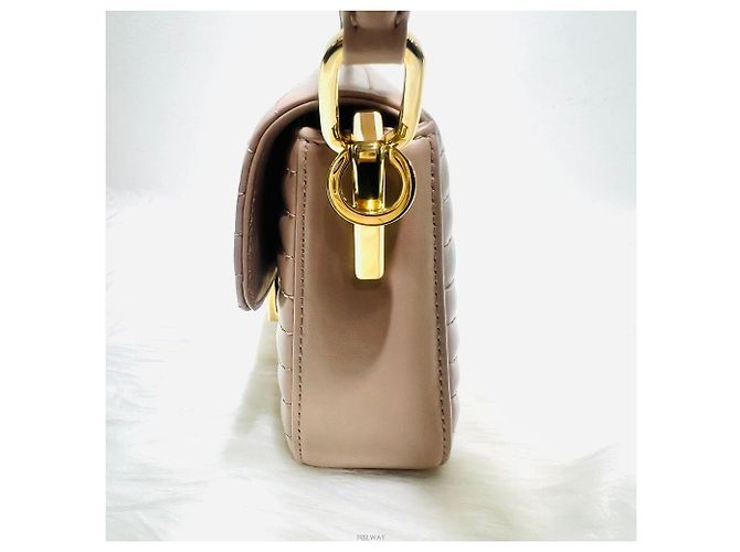 Prada Borsa Tote Trapuntata Diagram Borsa a Spalla Rosa - vista 5
