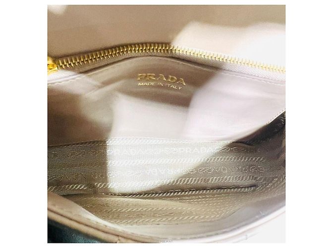 Prada Borsa Tote Trapuntata Diagram Borsa a Spalla Rosa - vista 7