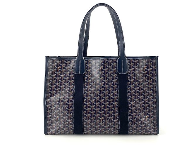 Goyard Borsa Tote e Borsa a Spalla Canvas Billet MM e Charm Blu - vista 5