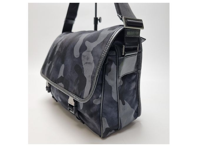 Prada Borsa Messenger in Nylon Crossbody (Premium Unisex, Camo) Multicolore - vista 6