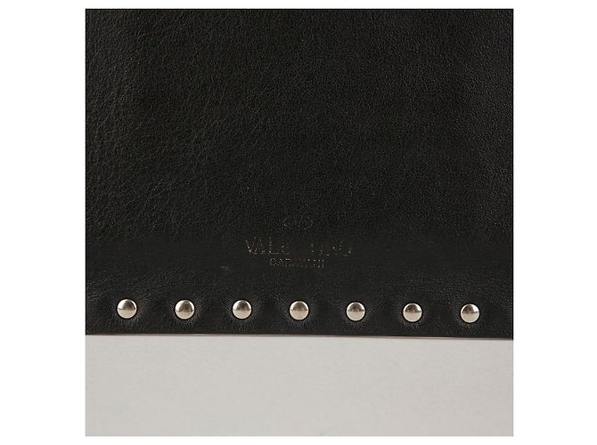 Valentino Clutch a bustina in pelle nera Nero - vista 3