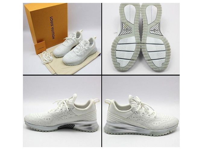 Louis Vuitton VNR Strick-Sneaker Weiß - vista 7