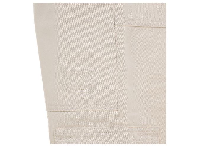Dior Pantaloni in cotone CD Icon Carpenter Bianco - vista 11