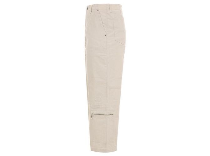 Dior Pantaloni in cotone CD Icon Carpenter Bianco - vista 4