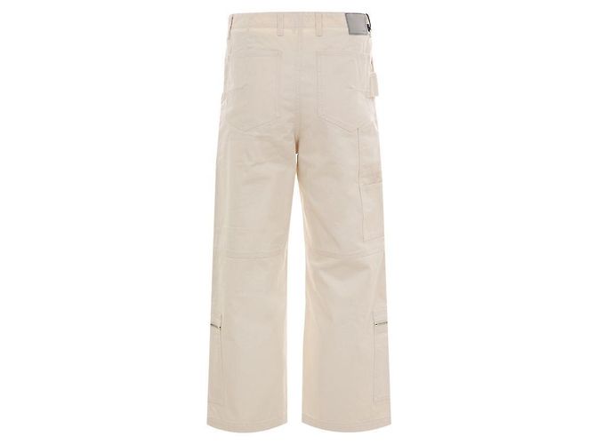 Dior Pantaloni in cotone CD Icon Carpenter Bianco - vista 6