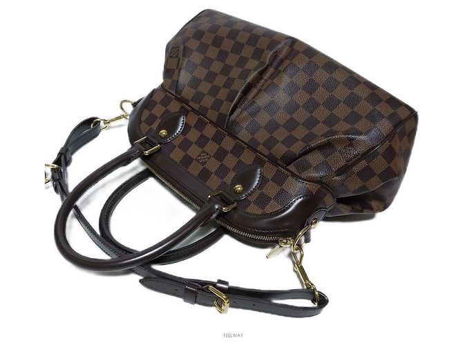 Louis Vuitton Borsa Tote Damier Trevi PM Marrone - vista 6