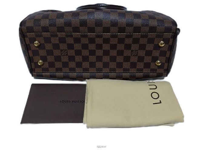 Louis Vuitton Borsa Tote Damier Trevi PM Marrone - vista 8