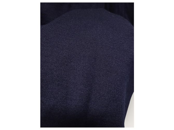 Brunello Cucinelli Pantaloni da training in cashmere blu navy - vista 3