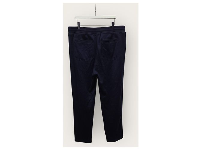 Brunello Cucinelli Pantaloni da training in cashmere blu navy - vista 4