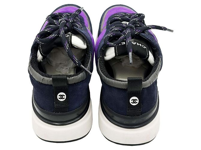 Chanel Sneakers in scamosciato viola da donna Porpora - vista 8