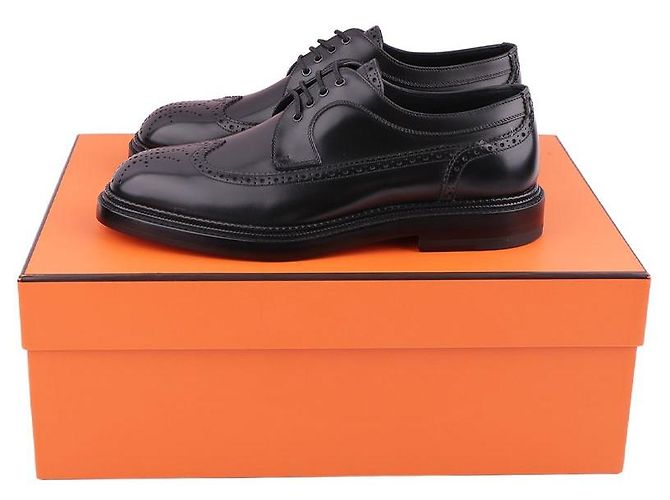 Hermès Scarpe Derby da uomo Nero - vista 12