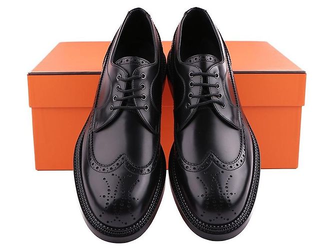 Hermès Scarpe Derby da uomo Nero - vista 13