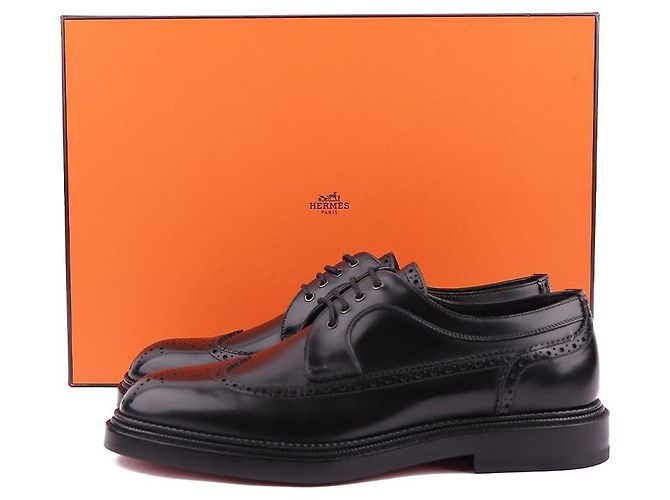 Hermès Scarpe Derby da uomo Nero - vista 2