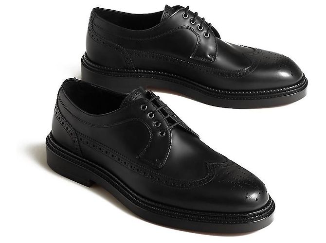 Hermès Scarpe Derby da uomo Nero - vista 4