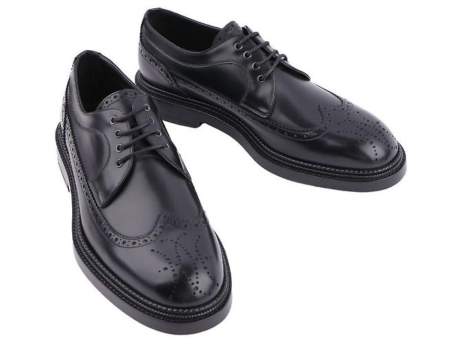 Hermès Scarpe Derby da uomo Nero - vista 7