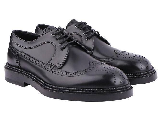 Hermès Scarpe Derby da uomo Nero - vista 8
