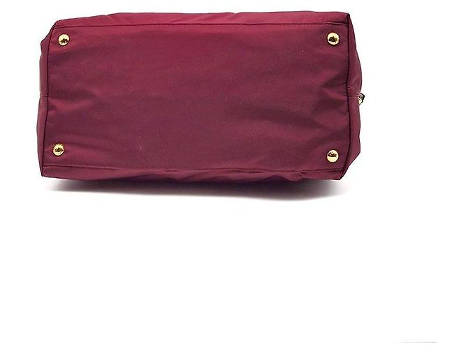Prada Borsa Tote e Borsa a Spalla Tesuto Saffiano Rosso - vista 7