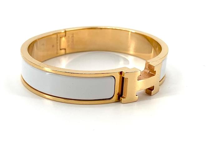 Hermès Pulsera Click PM Blanco - vista 5