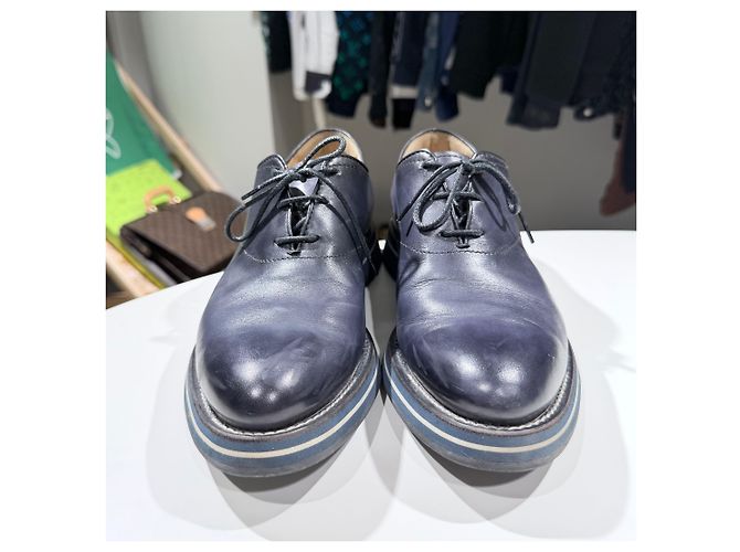 Berluti Mocassini eleganti in pelle Blu - vista 2
