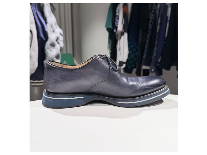 Berluti Mocassini eleganti in pelle Blu - vista 5