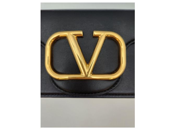 Valentino Borsa Tote e Borsa a Spalla Logo Small Nera Nero - vista 10