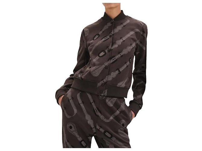 Hermès Set con giacca varsity Coaching Remix e pantaloni da jogging da donna Nero - vista 2