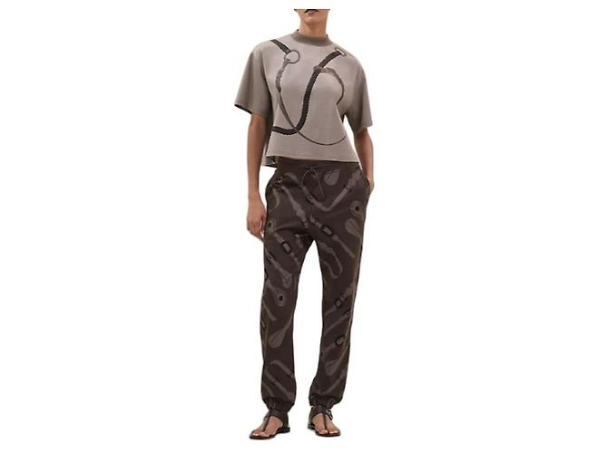 Hermès Set con giacca varsity Coaching Remix e pantaloni da jogging da donna Nero - vista 3