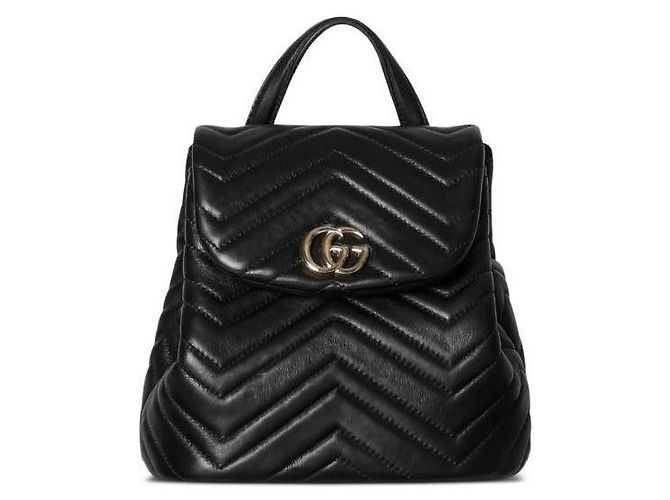 Gucci GG Marmont Mini-Rucksack Schwarz - Ansicht 7
