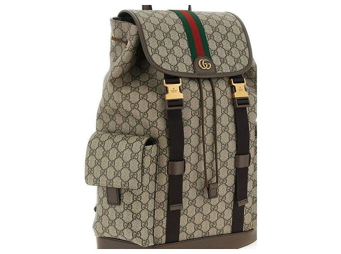 Gucci Zaino Ophidia Large Marrone - vista 7