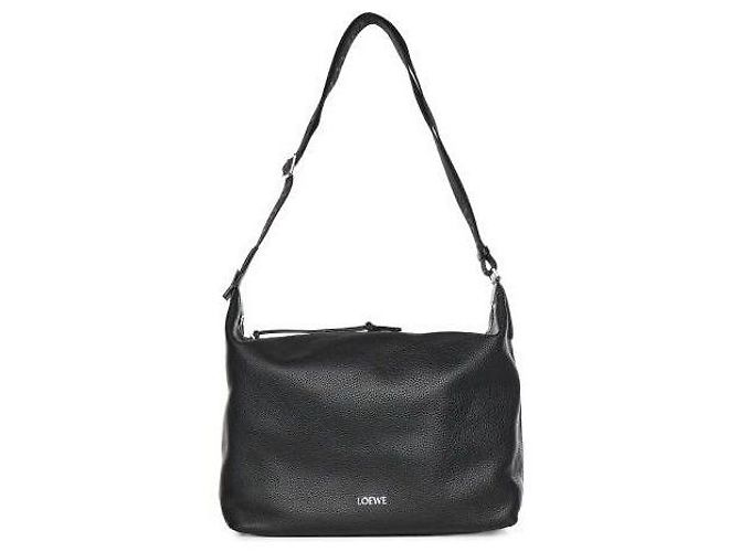 Loewe Borsa a tracolla Cubby Medium in vitello a grana morbida Nero - vista 4