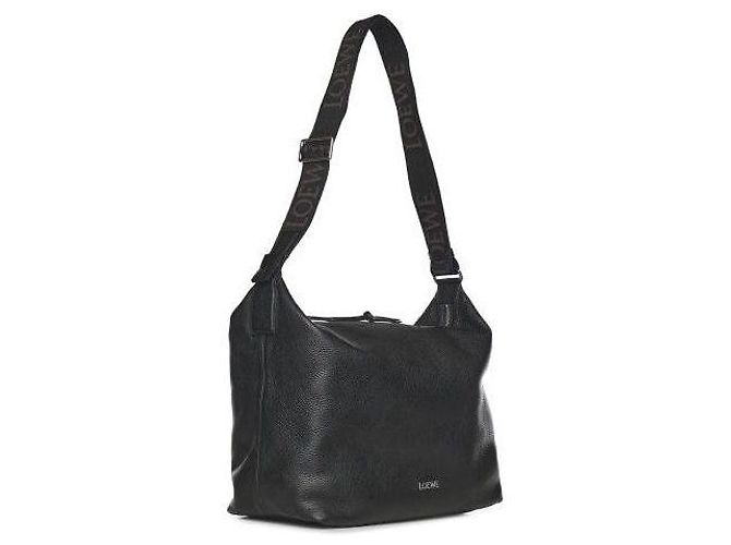 Loewe Borsa a tracolla Cubby Medium in vitello a grana morbida Nero - vista 5