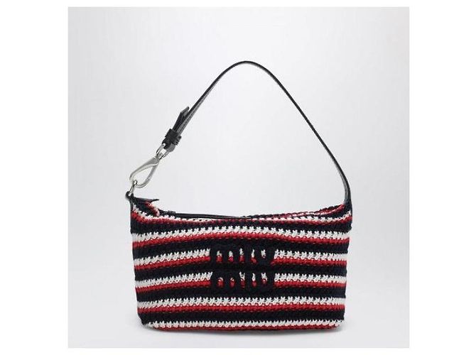 Miu Miu Gehäkelte Tasche Blau - Ansicht 4