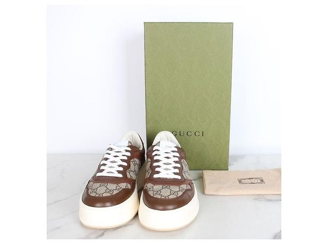 Gucci Baskets brodées marron - vue 2