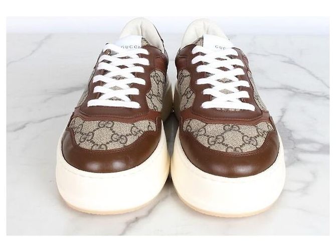 Gucci Baskets brodées marron - vue 5