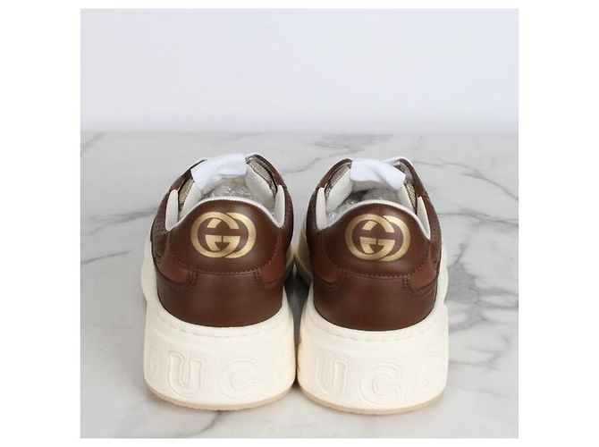 Gucci Baskets brodées marron - vue 6
