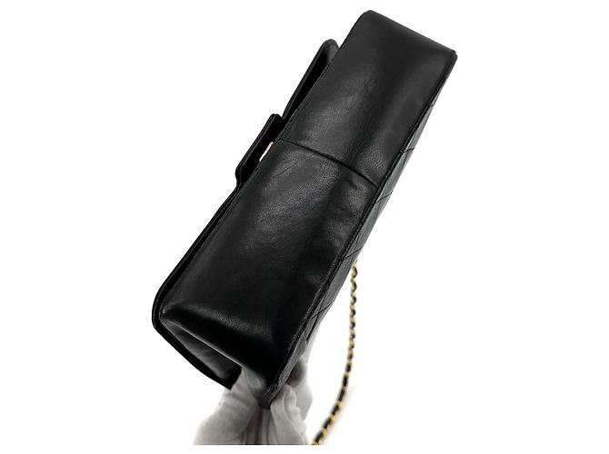 Chanel Borsa a tracolla Diana in agnello con finiture dorate Nero - vista 7