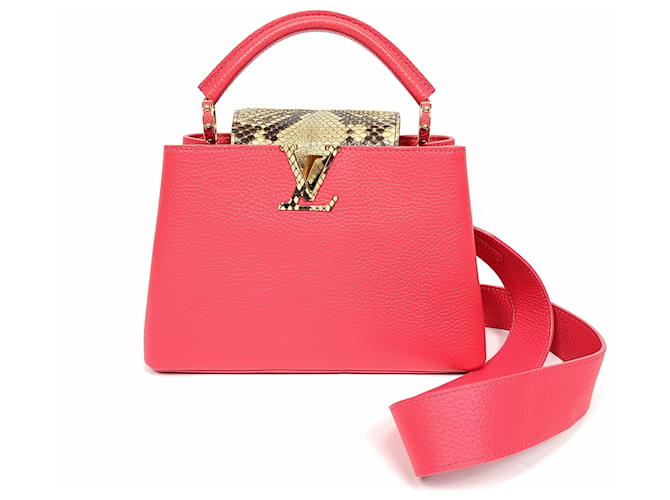 Louis Vuitton Python Capucines BB Top Handle Bag Pink - view 2
