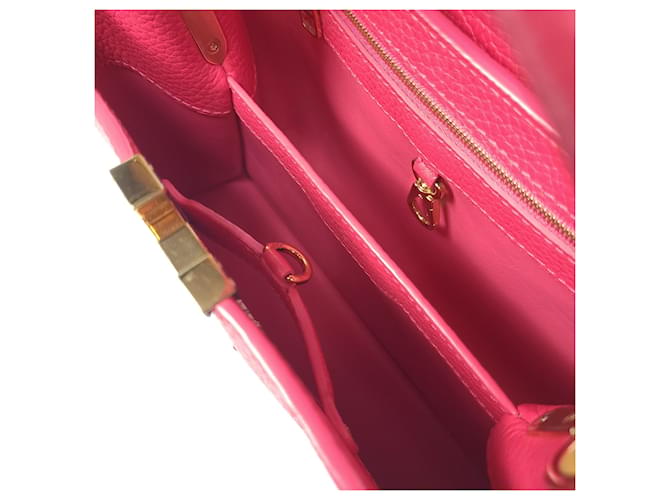 Louis Vuitton Python Capucines BB Top Handle Bag Pink - view 7