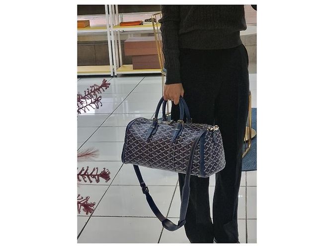 Goyard Borsa Bowling Crossbody Croisiere Navy Special Color (Include Tracolla) Blu - vista 22