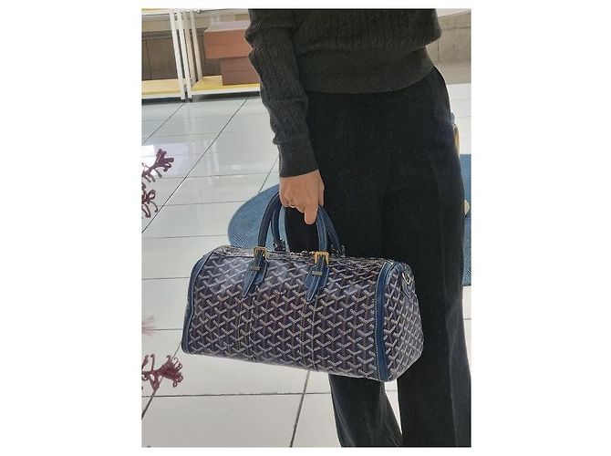 Goyard Borsa Bowling Crossbody Croisiere Navy Special Color (Include Tracolla) Blu - vista 23
