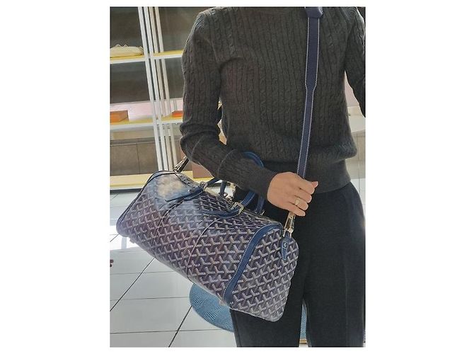 Goyard Borsa Bowling Crossbody Croisiere Navy Special Color (Include Tracolla) Blu - vista 25
