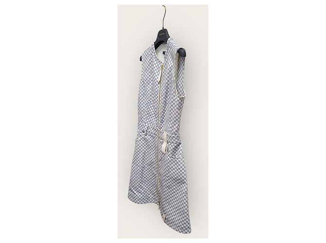 Louis Vuitton Vestido Sky Blue Damier Zip Azul - vista 2