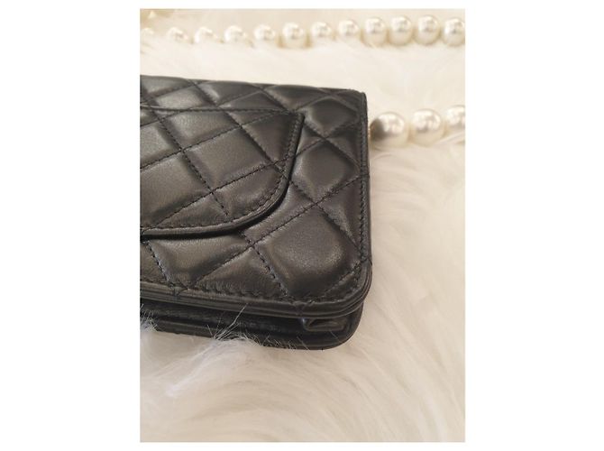 Chanel Serie WOC in agnello decorata con perle Bianco - vista 8