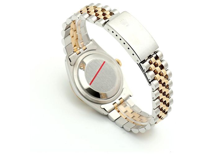 Orologio Rolex Datejust Combo da Uomo Quadrante in Lino Bokeh Index D'oro - vista 17